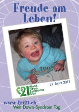 Poster zum Welt Down-Syndrom Tag 2011