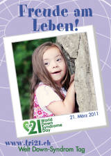 Poster zum Welt Down-Syndrom Tag 2011