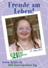 Poster zum Welt Down-Syndrom Tag 2011