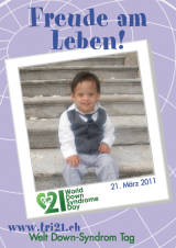 Poster zum Welt Down-Syndrom Tag 2011