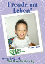 Poster zum Welt Down-Syndrom Tag 2011