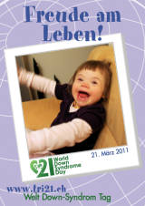 Poster zum Welt Down-Syndrom Tag 2011