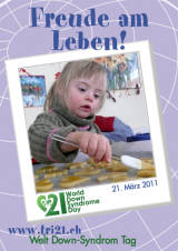 Poster zum Welt Down-Syndrom Tag 2011