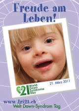 Poster zum Welt Down-Syndrom Tag 2011