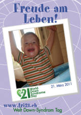 Poster zum Welt Down-Syndrom Tag 2011