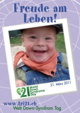Poster zum Welt Down-Syndrom Tag 2011