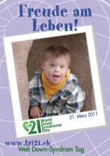 Poster zum Welt Down-Syndrom Tag 2011