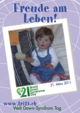 Poster zum Welt Down-Syndrom Tag 2011