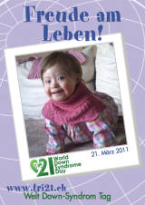 Poster zum Welt Down-Syndrom Tag 2011
