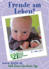 Poster zum Welt Down-Syndrom Tag 2011