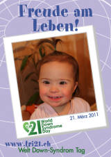 Poster zum Welt Down-Syndrom Tag 2011