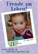 Poster zum Welt Down-Syndrom Tag 2011