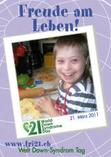 Poster zum Welt Down-Syndrom Tag 2011