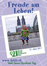 Poster zum Welt Down-Syndrom Tag 2011