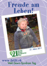 Poster zum Welt Down-Syndrom Tag 2011