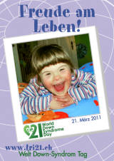 Poster zum Welt Down-Syndrom Tag 2011