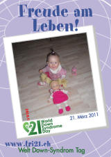 Poster zum Welt Down-Syndrom Tag 2011