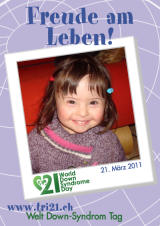 Poster zum Welt Down-Syndrom Tag 2011