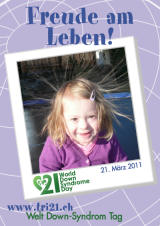 Poster zum Welt Down-Syndrom Tag 2011