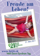 Poster zum Welt Down-Syndrom Tag 2011