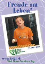 Poster zum Welt Down-Syndrom Tag 2011