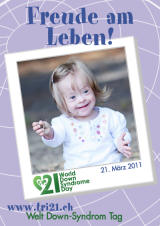 Poster zum Welt Down-Syndrom Tag 2011