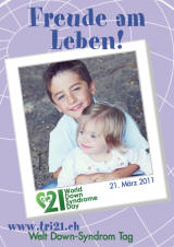 Poster zum Welt Down-Syndrom Tag 2011