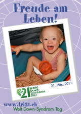 Poster zum Welt Down-Syndrom Tag 2011
