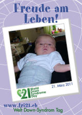Poster zum Welt Down-Syndrom Tag 2011