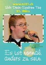 Poster zum Welt Down-Syndrom Tag 2012