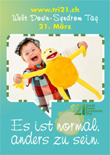 Poster zum Welt Down-Syndrom Tag 2012