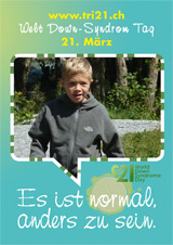 Poster zum Welt Down-Syndrom Tag 2012