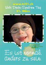 Poster zum Welt Down-Syndrom Tag 2012