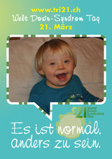 Poster zum Welt Down-Syndrom Tag 2012