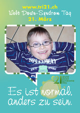 Poster zum Welt Down-Syndrom Tag 2012