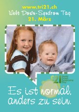 Poster zum Welt Down-Syndrom Tag 2012