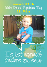 Poster zum Welt Down-Syndrom Tag 2012