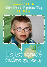 Poster zum Welt Down-Syndrom Tag 2012
