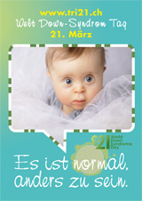 Poster zum Welt Down-Syndrom Tag 2012