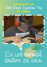 Poster zum Welt Down-Syndrom Tag 2012
