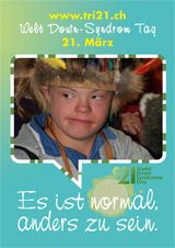 Poster zum Welt Down-Syndrom Tag 2012