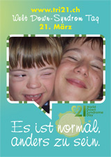 Poster zum Welt Down-Syndrom Tag 2012