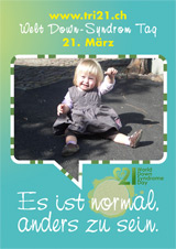 Poster zum Welt Down-Syndrom Tag 2012