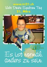 Poster zum Welt Down-Syndrom Tag 2012