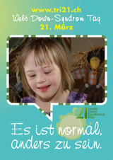 Poster zum Welt Down-Syndrom Tag 2012