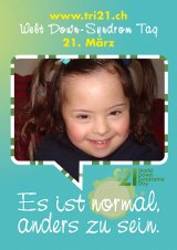 Poster zum Welt Down-Syndrom Tag 2012