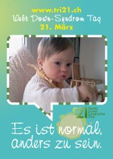 Poster zum Welt Down-Syndrom Tag 2012