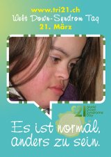 Poster zum Welt Down-Syndrom Tag 2012
