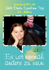 Poster zum Welt Down-Syndrom Tag 2012