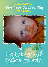 Poster zum Welt Down-Syndrom Tag 2012